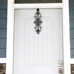 Village Lighting Company Colonial Adjustable Wreath Hanger, Durable Wrought Iron Door Hook, Holds up to 20 lbs thumbnail 3