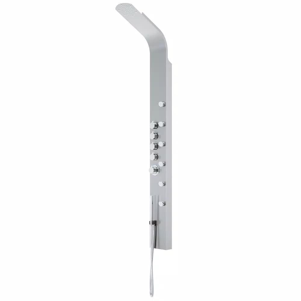 VIGO Brielle 70.5 in. Stainless Steel 6-Jet High Pressure Shower Panel System with Rainhead and Handheld