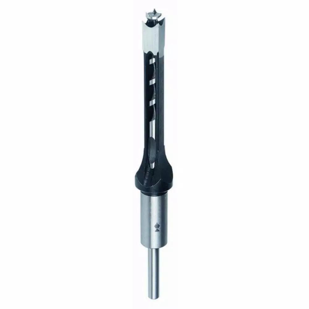 Fisch Premium Hollow Mortise Chisel and Bit Set, High Speed Steel, 1 in. x 1-1/8 in. x 8-3/4 in. OAL
