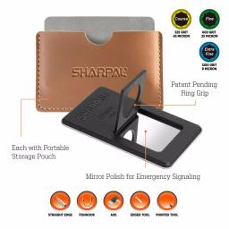 Sharpal 116N Credit Card Size Diamond Sharpening Stone Set, 3-Pack (Coarse, Fine, Extra-Fine) thumbnail 3