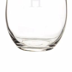 Cathy's Concepts Skull & Crossbones 21 oz. Stemless Wine Glasses, Set of 4, Clear Glass thumbnail 2