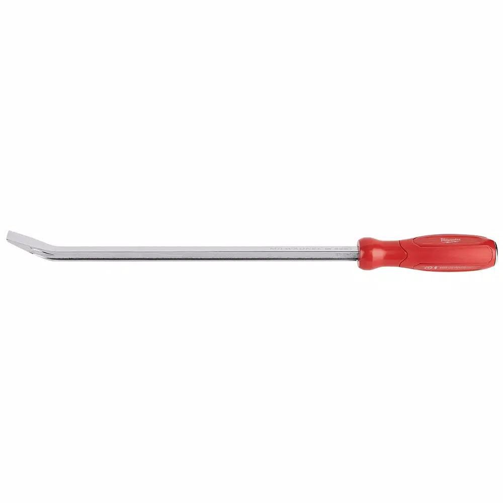 Milwaukee 4-Piece Pry Bar Set with I-Beam Design and Hammer-Ready Strike Cap