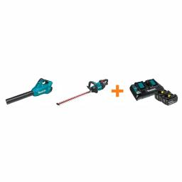 Makita 18V X2 LXT 36V Brushless Blower & 24 in. Hedge Trimmer Combo Kit with (2) 5.0 Ah Batteries & Charger thumbnail 1