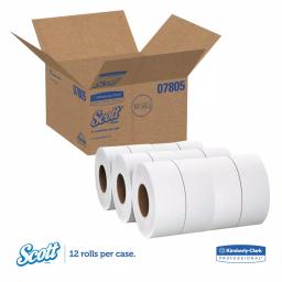 Kimberly-Clark PROFESSIONAL Scott Jumbo Roll Bathroom Tissue, 2-Ply, 1000 ft, White (Case of 12) thumbnail 2