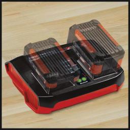 Einhell Power X-Change 18V 3A Dual Port Lithium-Ion Fast Battery Charger Station thumbnail 2
