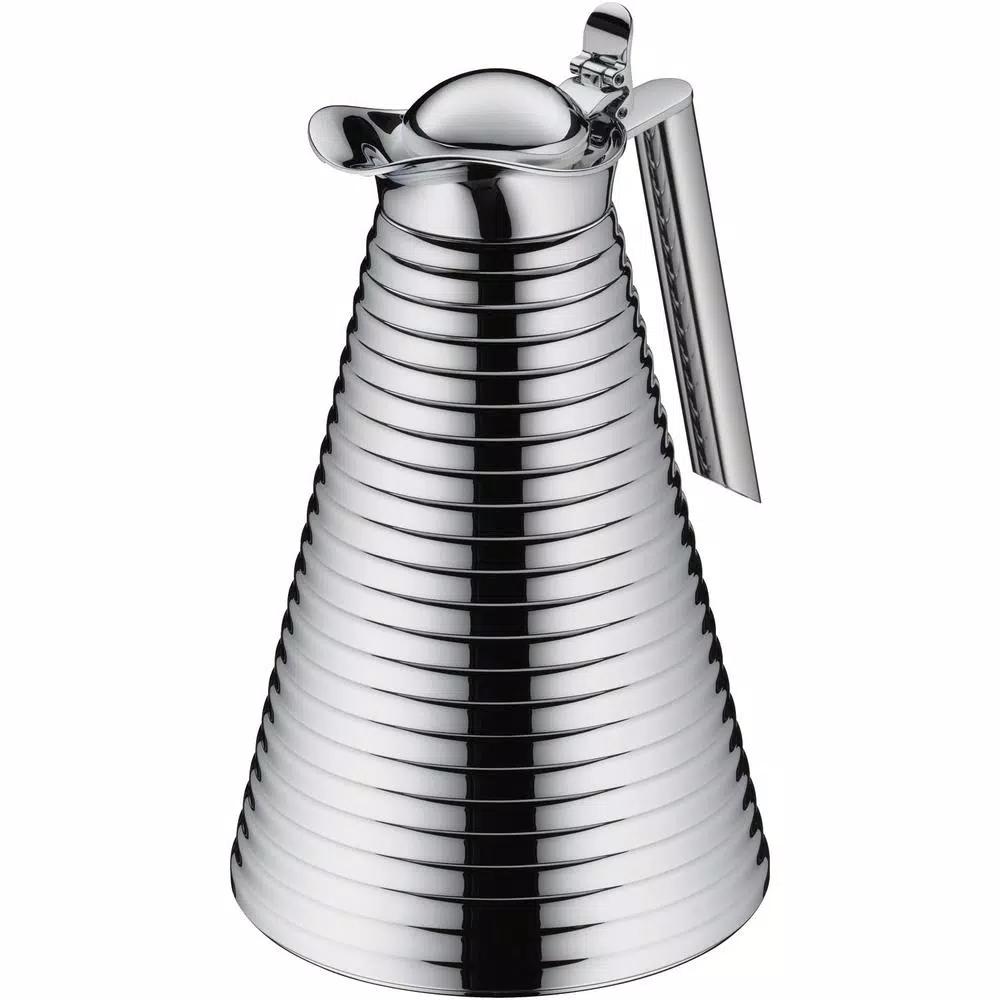 Alfi Chrome-Plated Copper Glass Vacuum Carafe, 1.06 Qt.