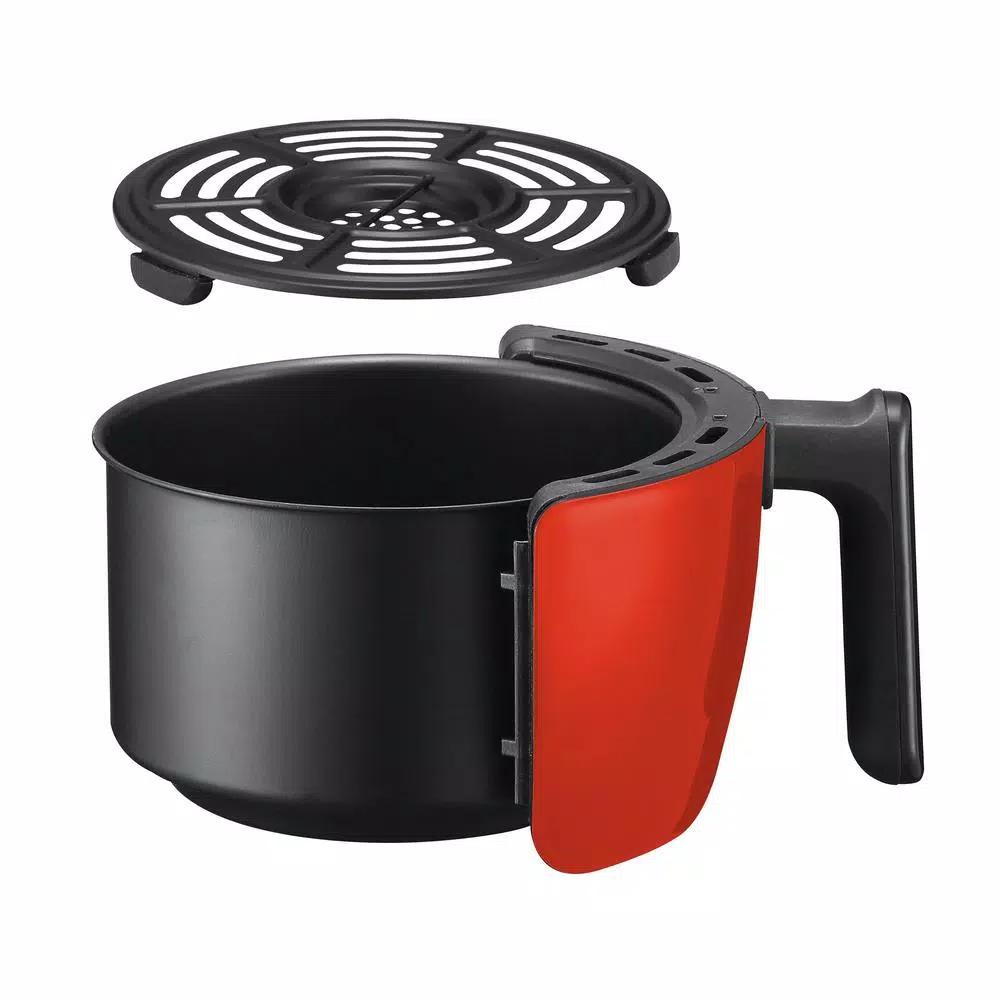 Maximatic Elite Platinum 2.1 Qt Red Air Fryer with Adjustable Timer and Convection Fan
