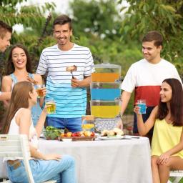 Classic Cuisine 3-Tier Beverage Dispenser, 354 oz BPA-Free Plastic Drink Server with 4 Removable Spigots thumbnail 6