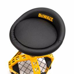 DEWALT Heavy-Duty Adjustable Shop Stool with Casters and Storage Shelf, 300 lb Capacity thumbnail 3