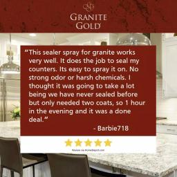 Granite Gold Sealer 2-Pack, 24 oz. Spray Bottles for Natural Stone Protection thumbnail 6