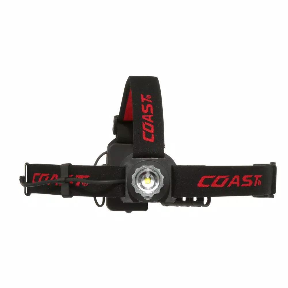Coast HL40 300 Lumen LED Headlamp, Hardhat Compatible, Wide Angle Flood Beam