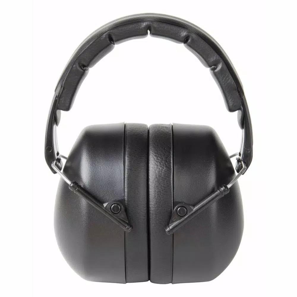 3M Black Folding Earmuffs, Passive Hearing Protection, Case of 5