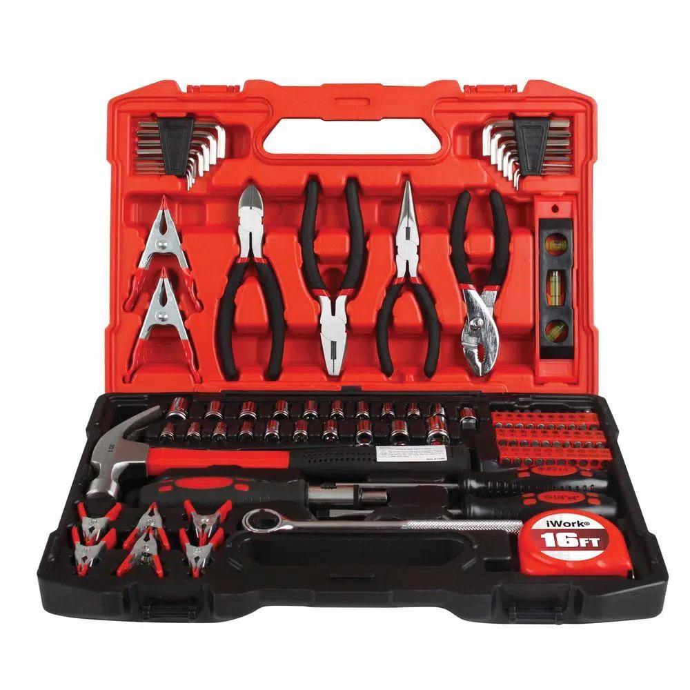 Olympia Tools 90-Piece SAE and Metric Combination Hand Tool Set