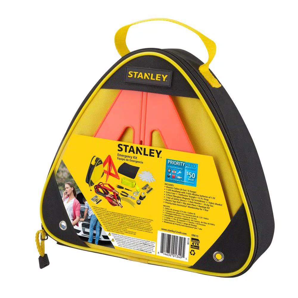 Stanley ERK1S Roadside Emergency Kit with Booster Cables and Tire Patch Kit