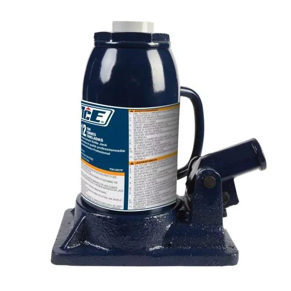 TCE 12-Ton Professional Hydraulic Bottle Jack, 24,000 lb Capacity, Steel