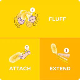 Swiffer Duster Starter Kit with Extendable Handle and Microfiber Dusters thumbnail 8