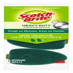 Scotch-Brite Heavy-Duty DishWand Scouring Pad Refills, Case of 12 thumbnail 1