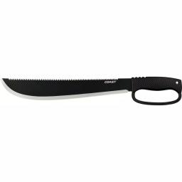 Coast F1400 14 in. Full-Tang Stainless Steel Machete with Saw and Nylon Sheath thumbnail 1