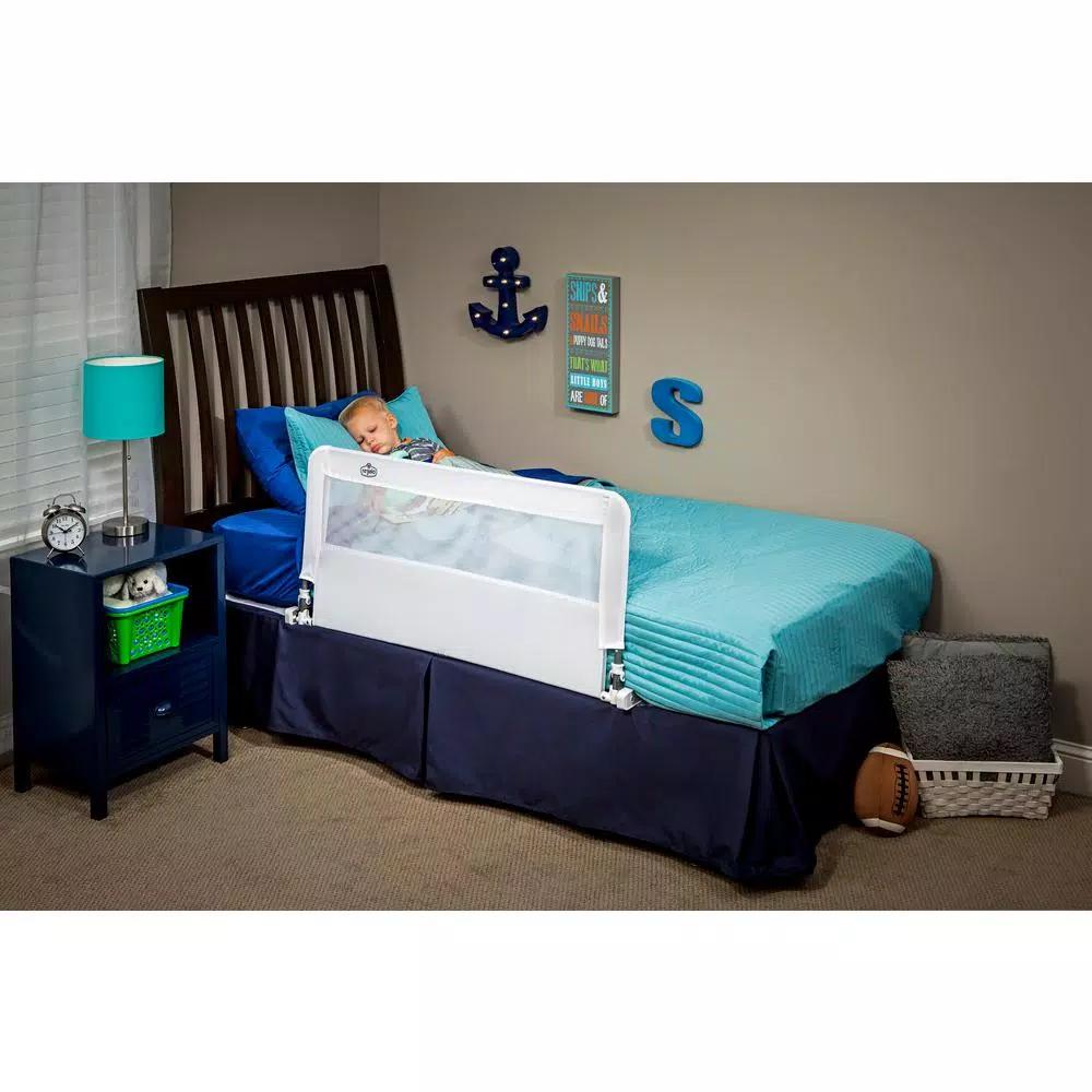 Regalo HideAway Bed Rail, All-Steel Toddler Bed Guard for Full/Queen Mattresses