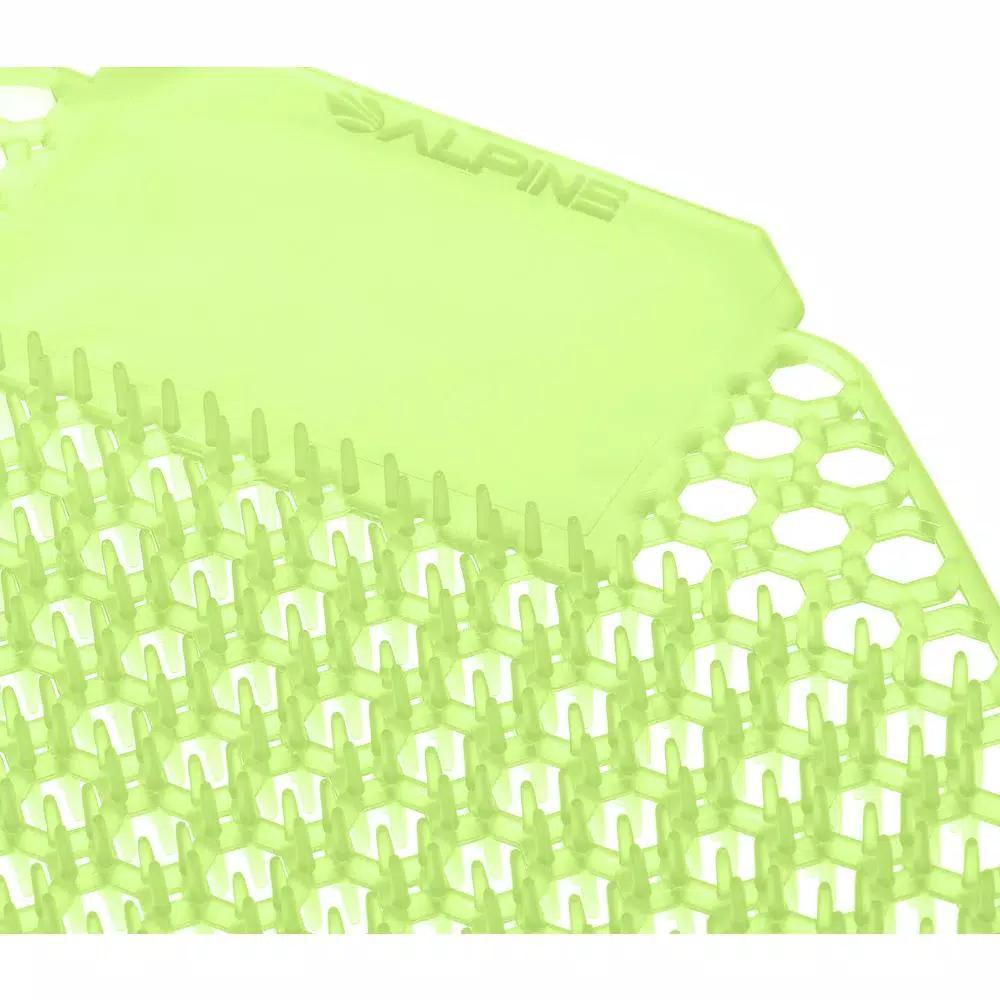 Alpine Industries Cucumber Melon Fragrance Anti-Splash Urinal Screens, 10-Pack