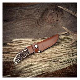 Sheffield 12190 Herod Stag Series 3.75 in. Drop Point Fixed Blade Hunting Knife thumbnail 7