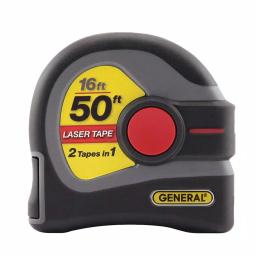 General Tools 2-in-1 Laser Tape Measure, 16 ft. Steel Tape & 50 ft. Laser Distance Measurer thumbnail 1