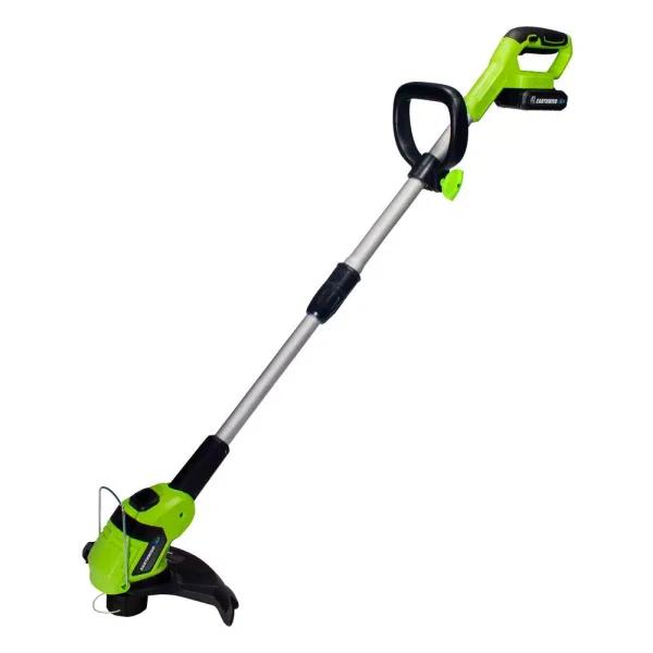 Earthwise 20V Lithium-Ion Cordless String Trimmer with 2.0Ah Battery and Charger, 10 in. Cutting Width