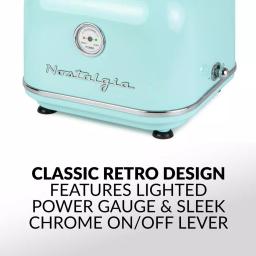 Nostalgia Retro Aqua Electric Cotton Candy Maker with 2 Reusable Cones thumbnail 3