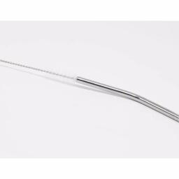 ExcelSteel 14-Piece Reusable Stainless Steel Swirl Straw Set with Cleaning Brushes thumbnail 3
