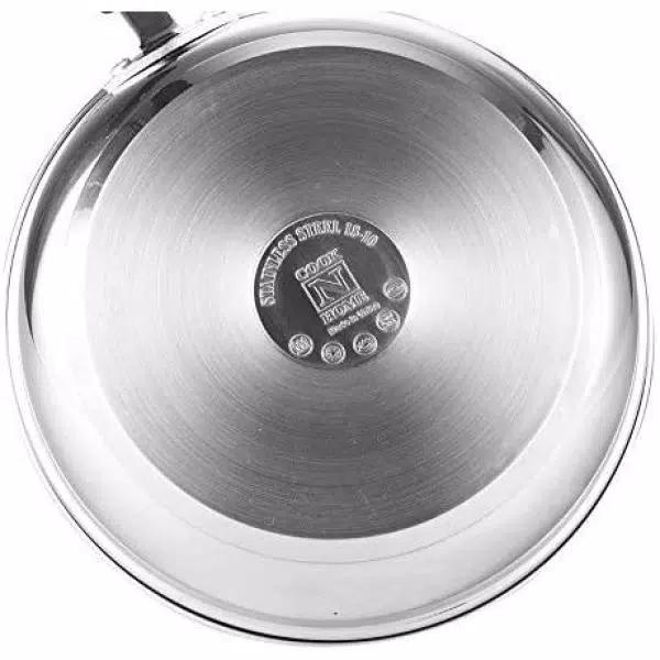 Cook N Home 5 qt. Stainless Steel Casserole Dish with Tempered Glass Lid