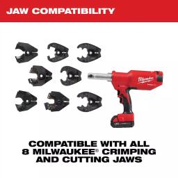 Milwaukee M18 FORCE LOGIC 6-Ton Pistol Utility Crimping Kit with BG-D3 Jaws and 2 Batteries thumbnail 4