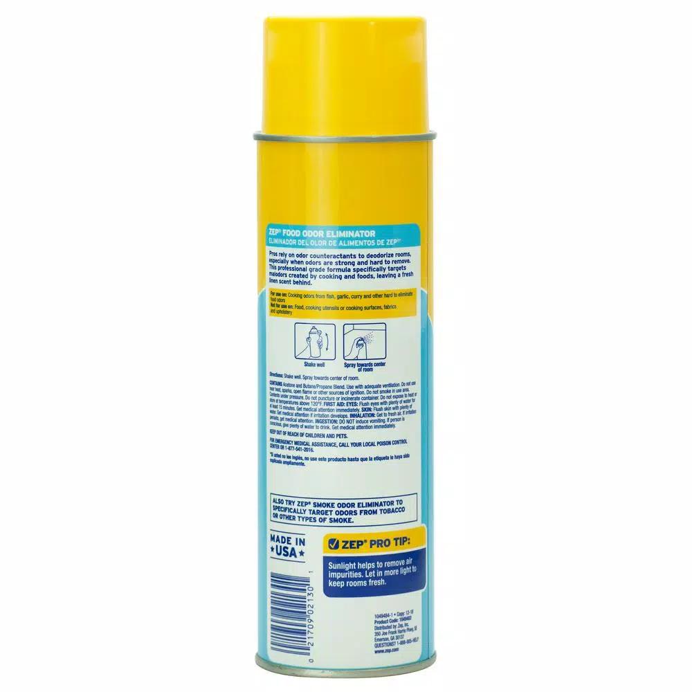 Zep Food Odor Eliminator Spray, Fresh Linen Scent, 14 oz. (Case of 12)