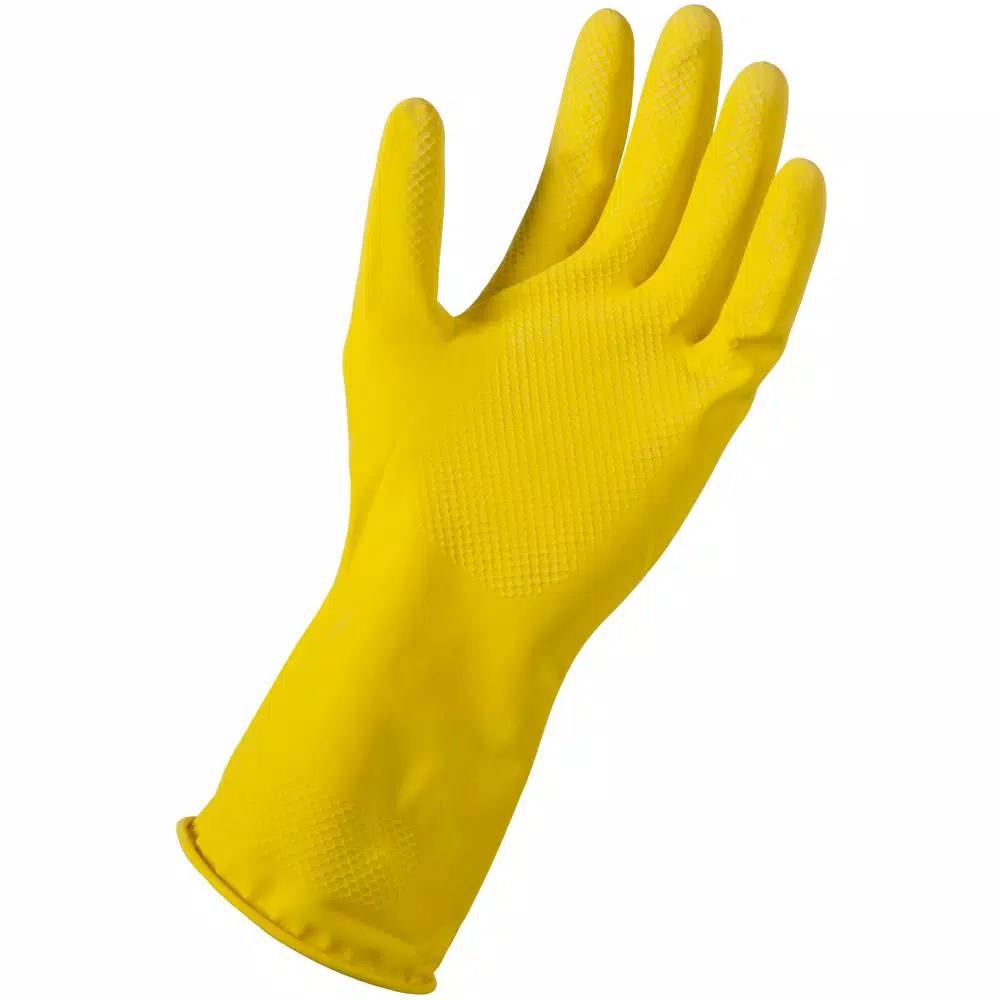 Grease Monkey Pro Cleaning Latex Reusable Gloves, Large, 11 mil, 144 Pair Value Pack