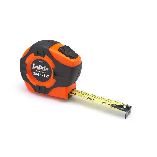 Lufkin Crescent Lufkin P1000 Series 25-ft. Quikread Power Return Tape Measure, 1 in. Width