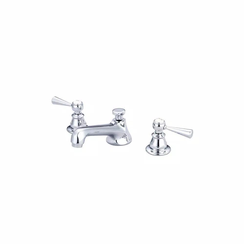 Water Creation Century Classic 8 in. Widespread Bathroom Faucet, Triple Plated Chrome with Pop-Up Drain