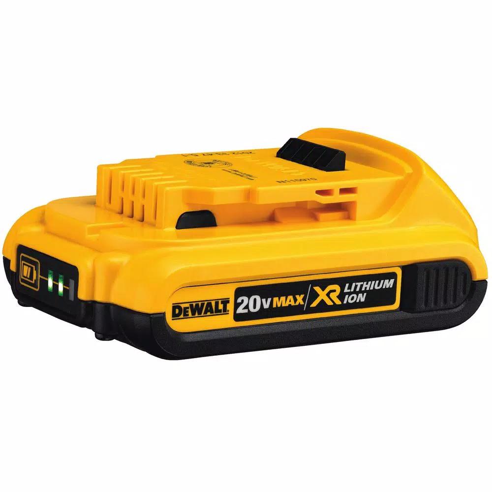 DEWALT 20V MAX XR 16-Gauge Angled Finish Nailer Kit with (2) 2.0Ah Batteries