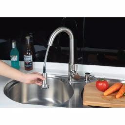 Vanity Art Brushed Nickel Single-Handle Pull-Down Kitchen Faucet with 360 Degree Swivel Spout thumbnail 4