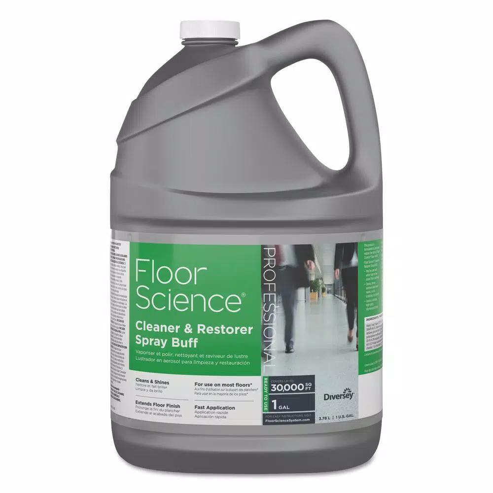 Diversey Floor Science Citrus Cleaner and Restorer Spray Buff, 1 Gallon (4 per Carton)