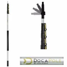 DocaPole 24 ft. Telescopic Window Cleaning Kit with Squeegee and Microfiber Scrubber thumbnail 6