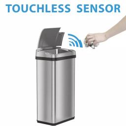 iTouchless 4 Gal. Stainless Steel Touchless Automatic Sensor Trash Can with Odor Filter and Fragrance thumbnail 2