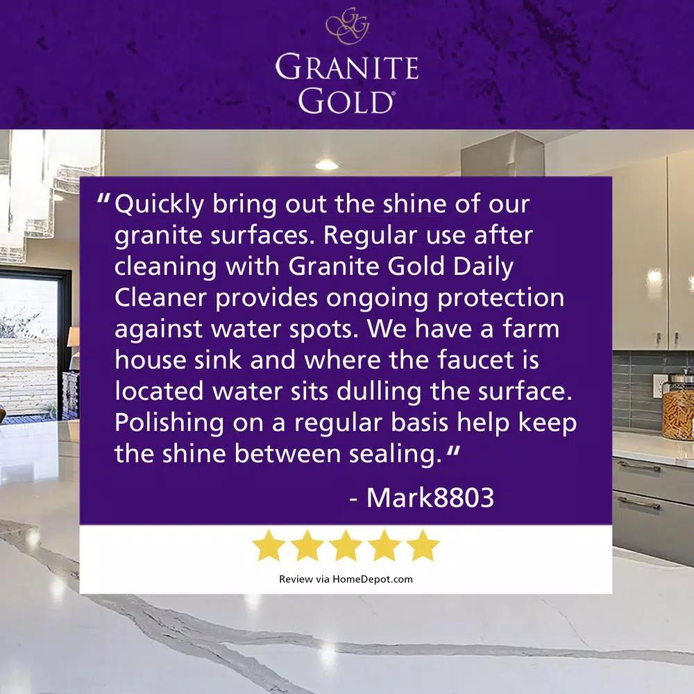 Granite Gold Polish Wipes for Natural Stone and Quartz Surfaces