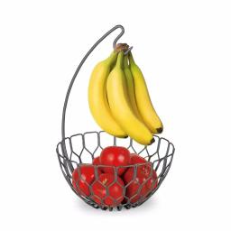Spectrum Honeycomb Gray Fruit Basket with Banana Hanger Tree thumbnail 7