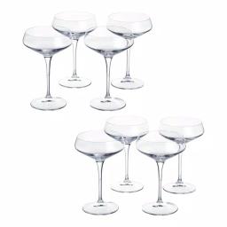Home Decorators Collection Genoa Lead-Free Crystal Coupe Cocktail Glasses, 11.25 oz (Set of 8) thumbnail 4