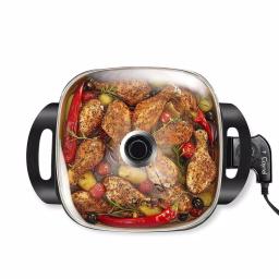 Boyel Living 1400W Electric Skillet with Copper Titanium Nonstick Coating, 12-inch Square Aluminum Body thumbnail 3