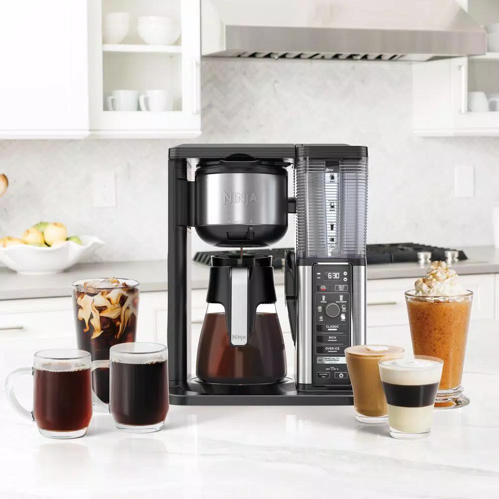 Ninja Specialty Coffee Maker with Fold-Away Frother, Drip Coffee Machine, Black