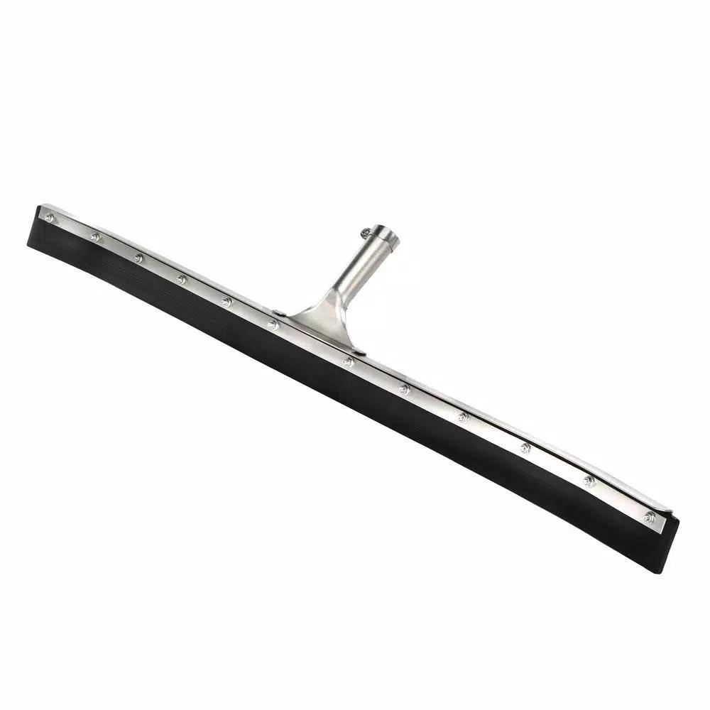 Alpine Industries 36 in. Heavy-Duty Curved Floor Squeegee, Steel Frame, Black