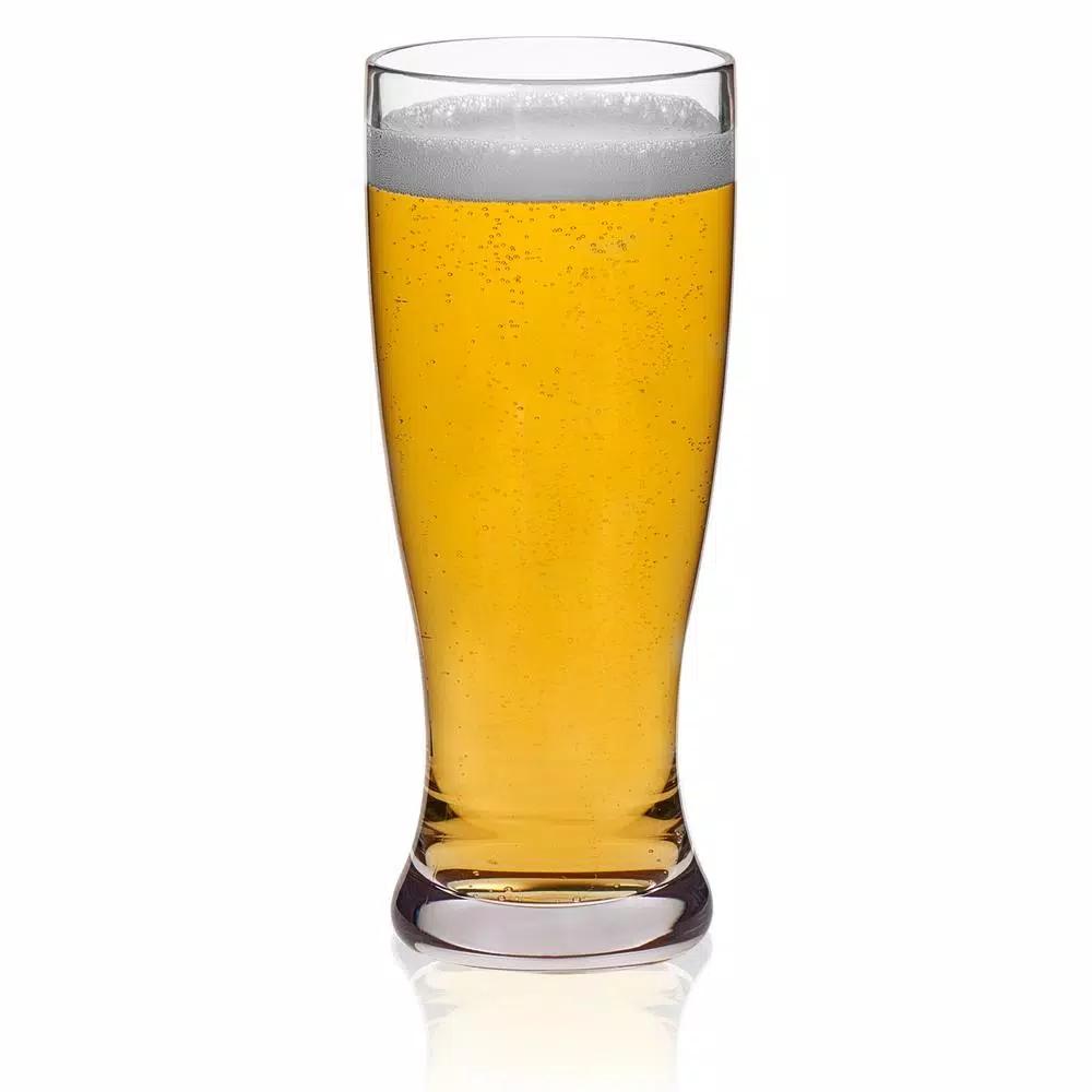 Libbey Indoors Out 4-Piece Break-Resistant Tritan Pilsner Glass Set, 14 oz