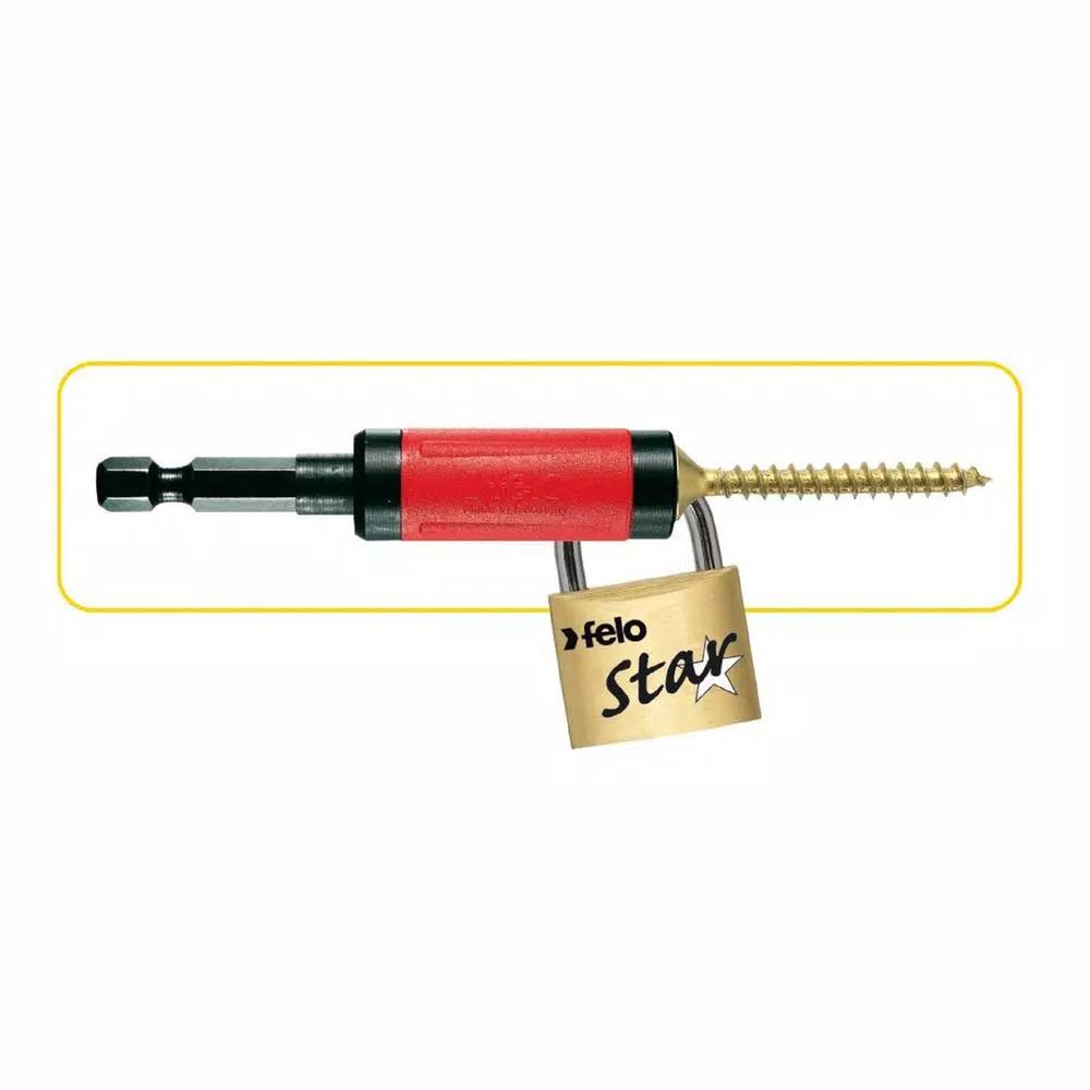 Felo Star Automatic Magnetic Screwdriver Bit and Screw Holder, 1/4 in. Hex Shank