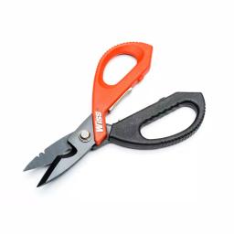 Wiss 6-3/8 in. Titanium Coated Electrician and Data Cable Scissors with Wire Strippers thumbnail 2