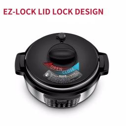 Geek Chef 8 Qt. Stainless Steel Electric Oval Pressure Cooker with 12 Preset Functions thumbnail 4